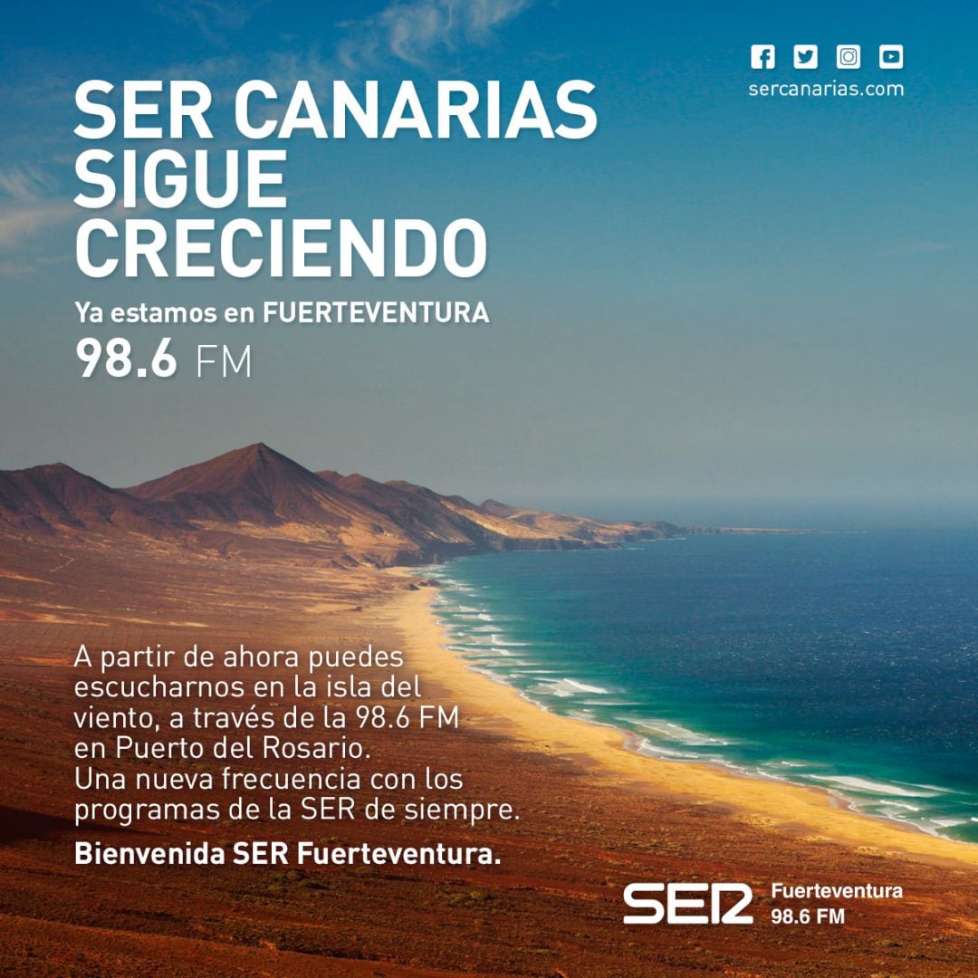 Escucha SER Fuerteventura en la 98.6 FM en Puerto del Rosario. 