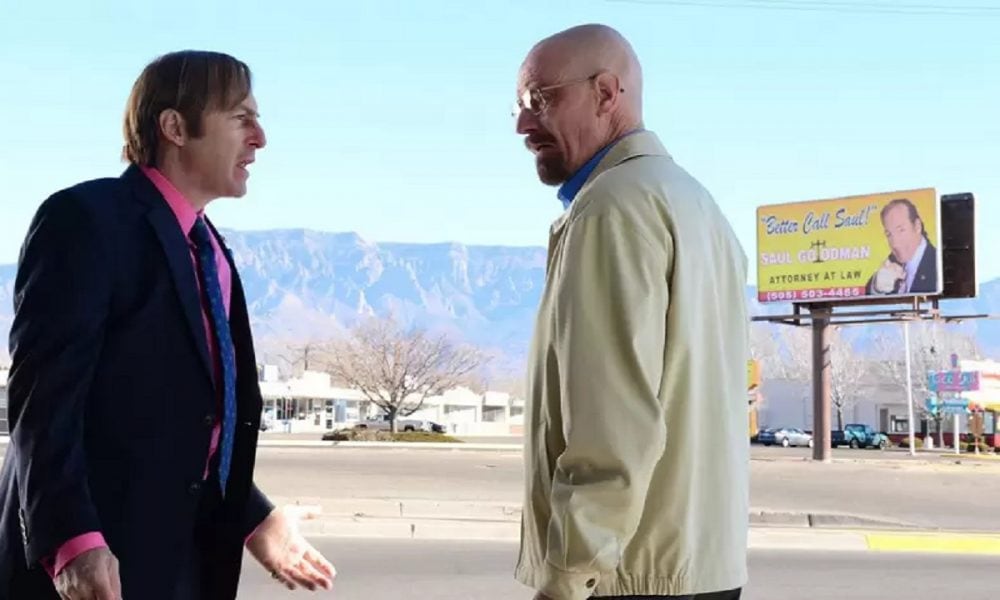 Saul Goodman y Walter White en Breaking Bad.