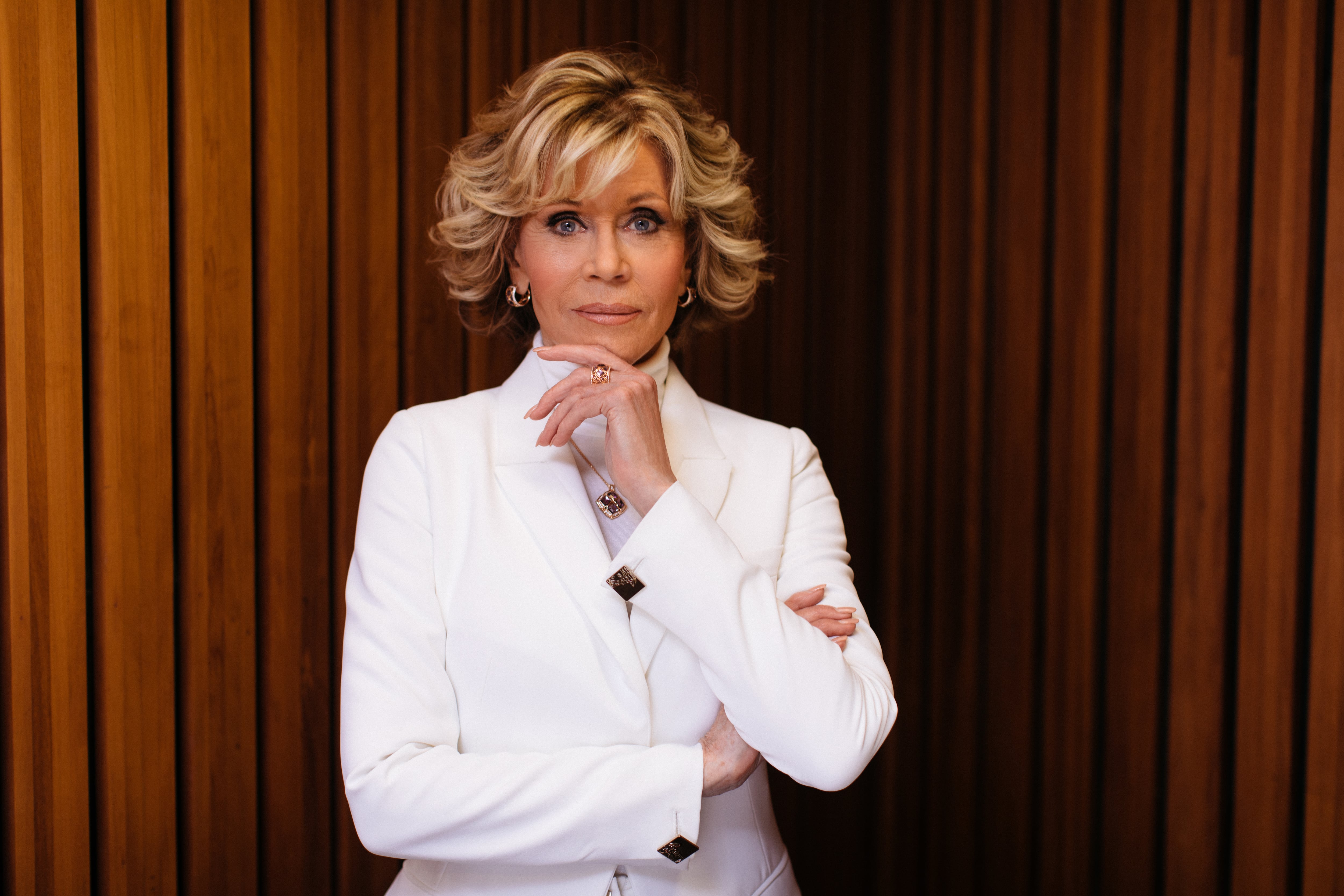 La actriz estadounidense, Jane Fonda.