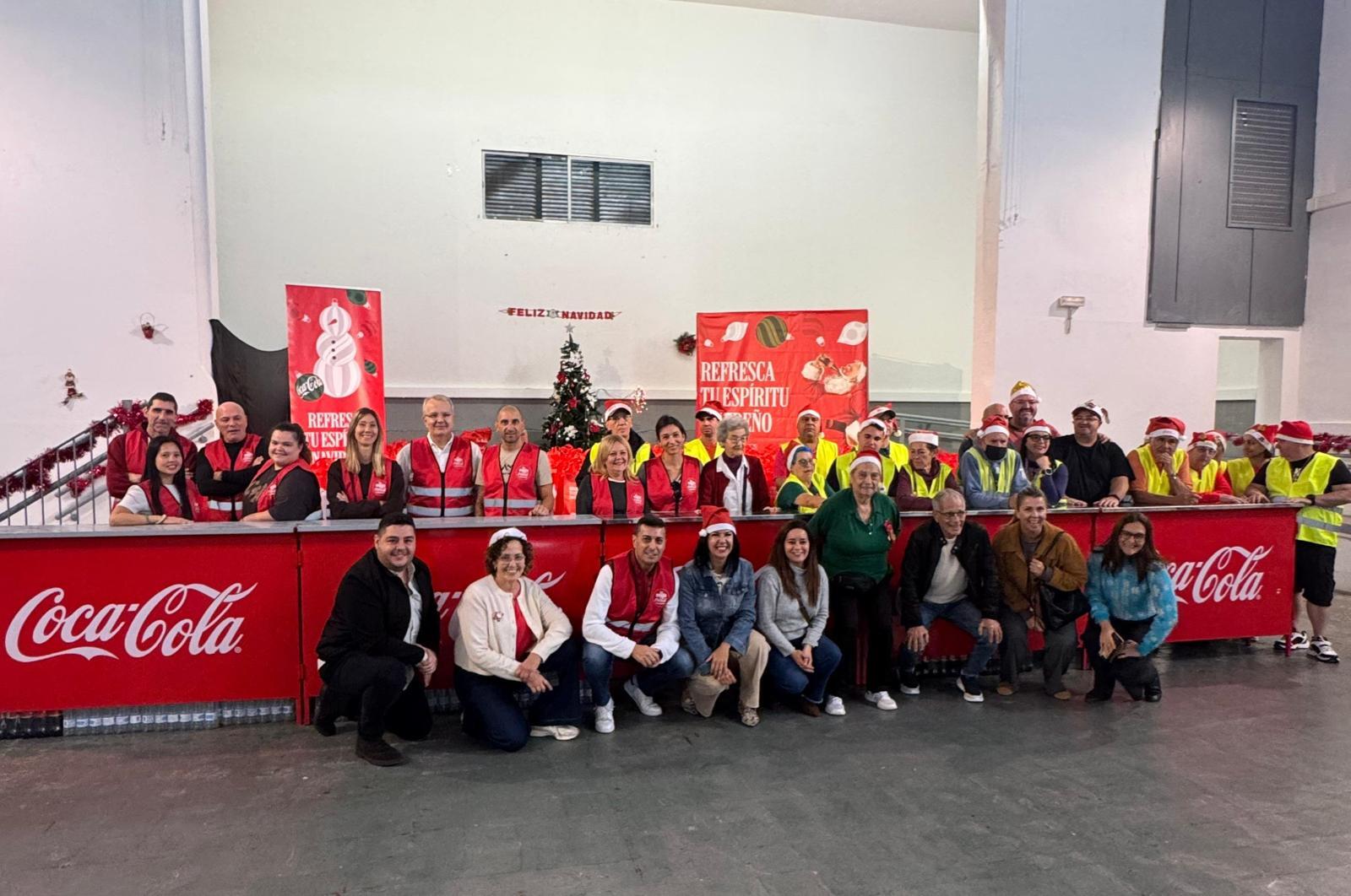 Almuerzo solidario de Cocacola en Santa Cruz de Tenerife