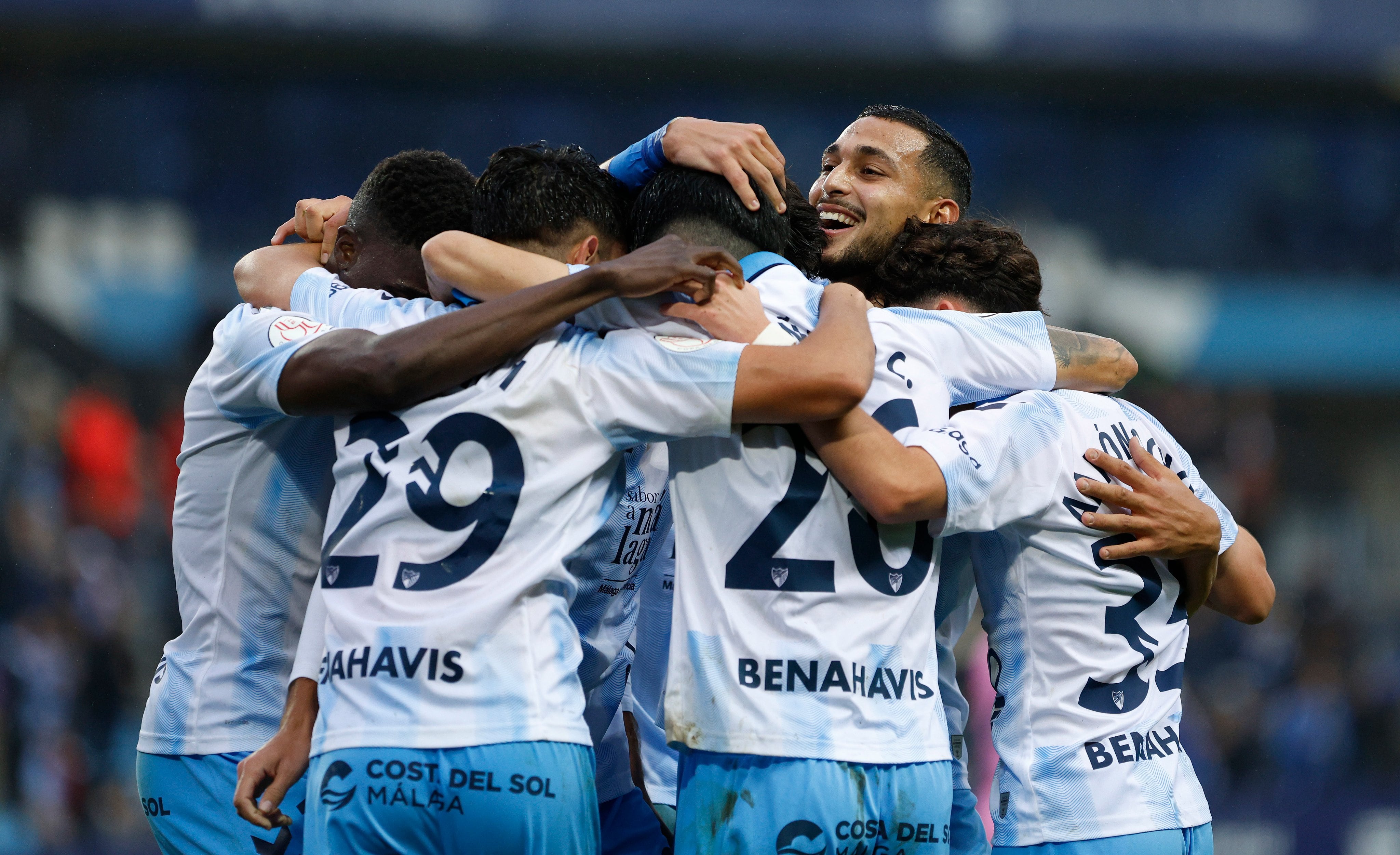 Bilal Ouacharaf durante su etapa en el conjunto malagueño