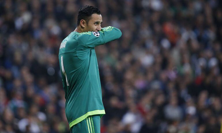 Navas, durante el partido ante el PSG