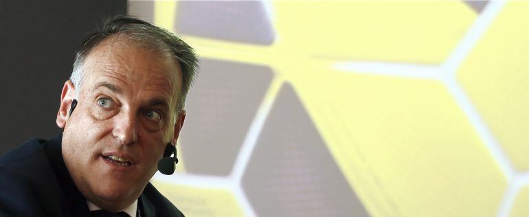 El presidente de la Liga de Fútbol Profesional, Javier Tebas