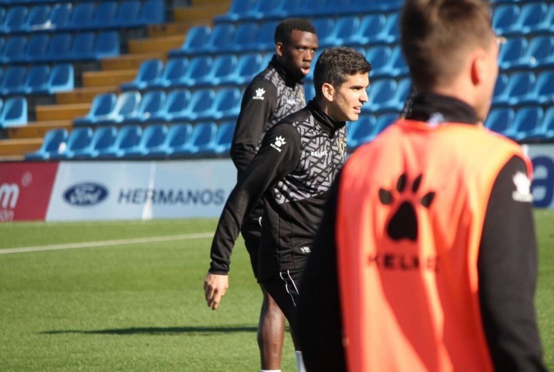 Jesús Alfaro, entrenándose