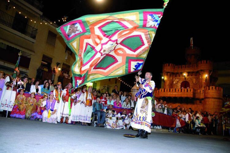 Momento de las fiestas de Caudete