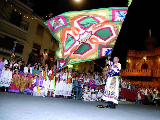 Momento de las fiestas de Caudete