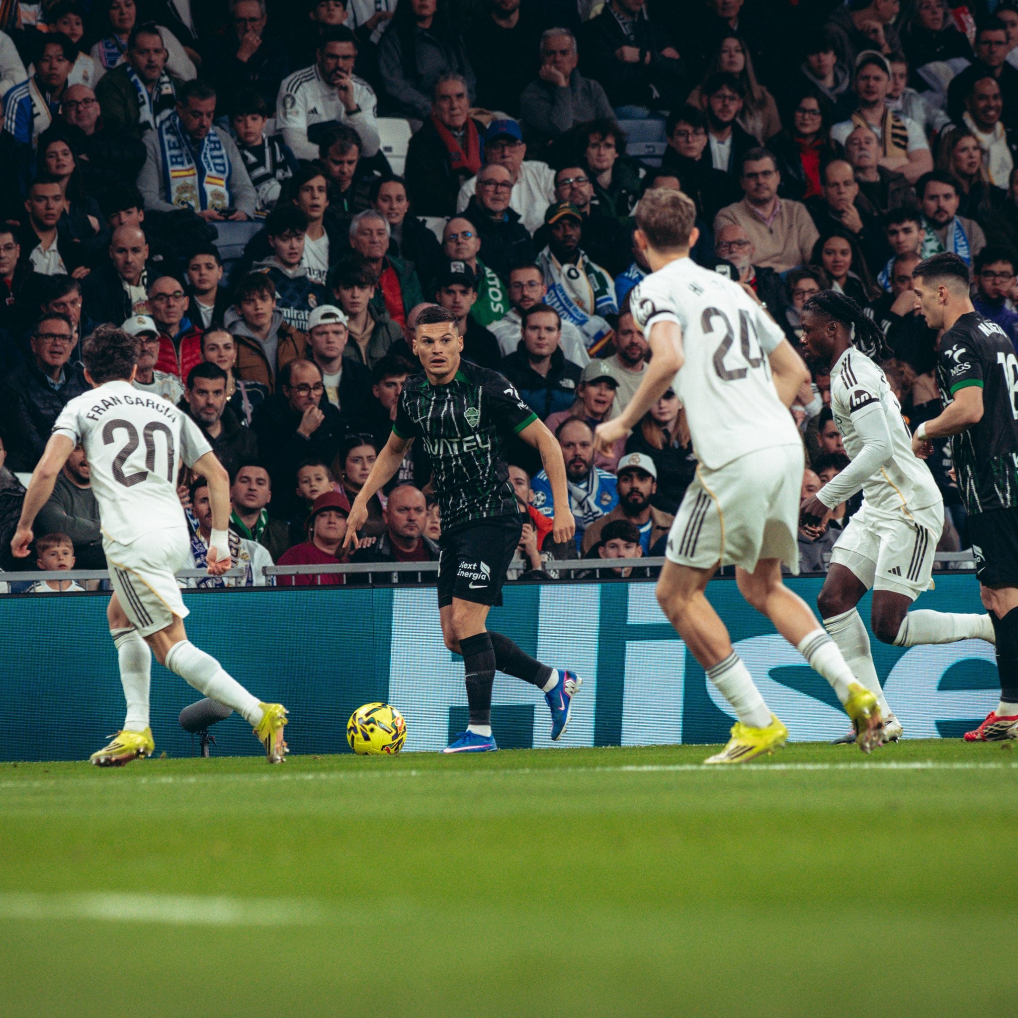 Lucas Cepeda durante el Real Madrid-Elche.