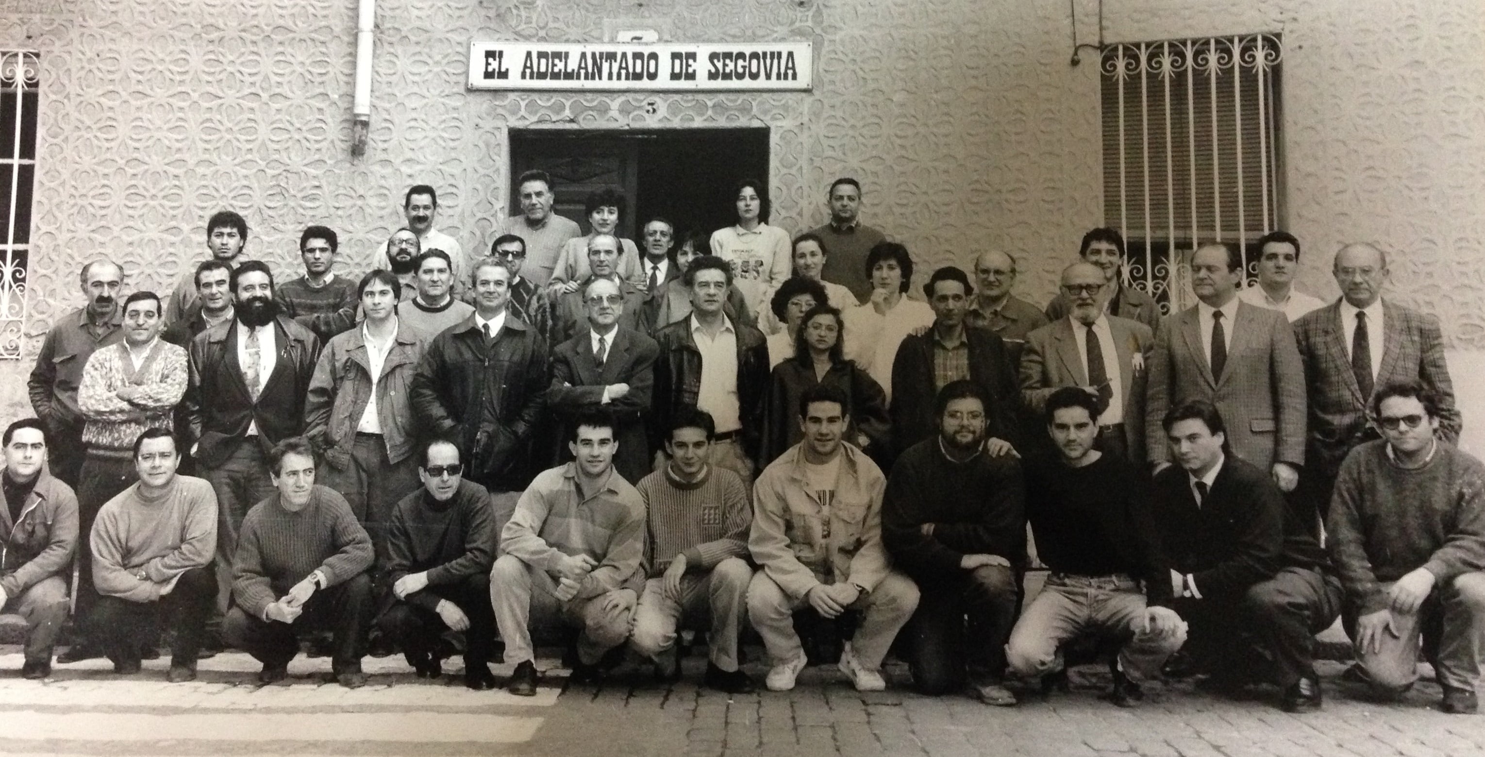 Fotografía de la plantilla de El Adelantado de Segovia en las instalaciones de la Calle San Agustín