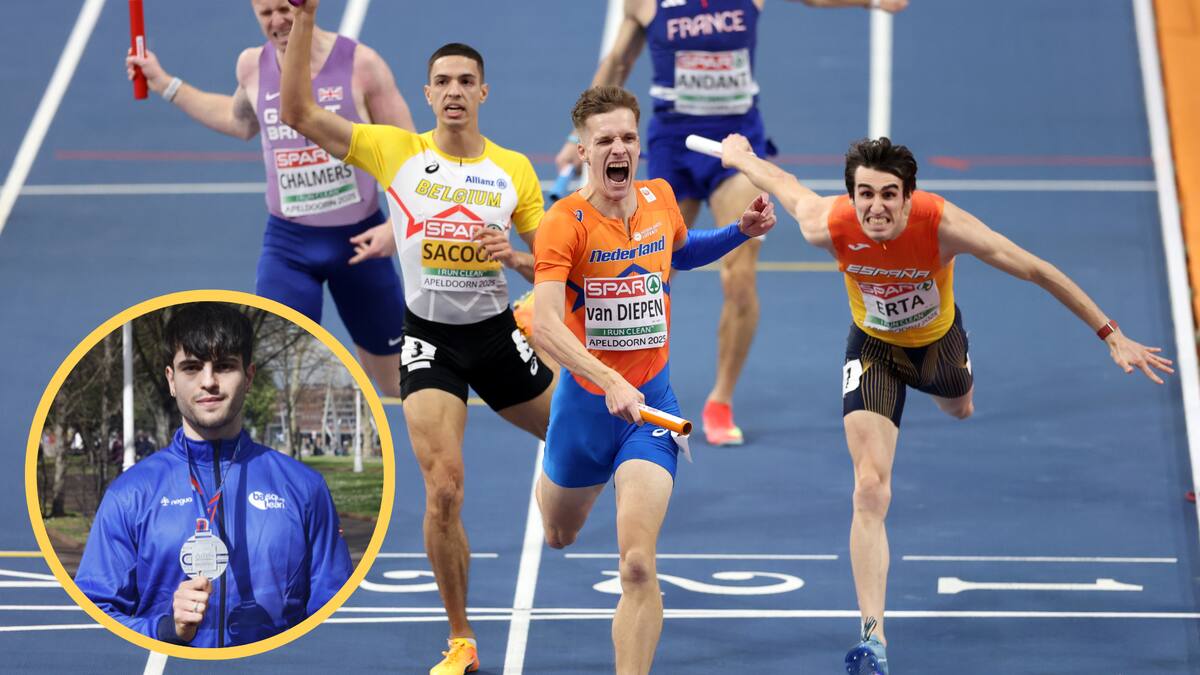 "¡Somos subcampeones de Europa! ": la emoción del bizkaino Markel Fernández tras ganar la plata en el relevo de Apeldoorn