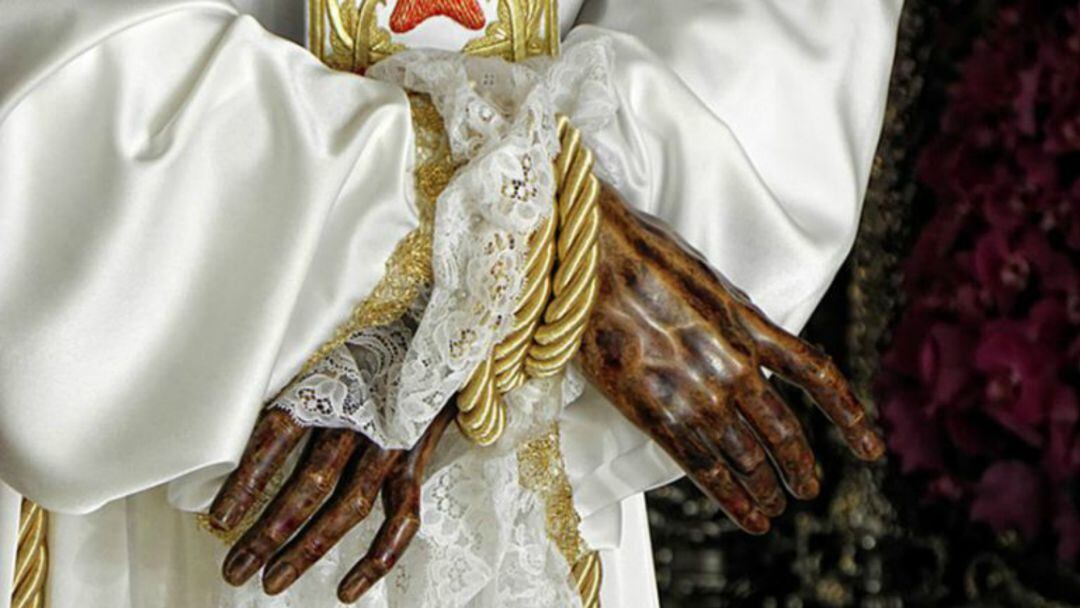 Imagen de las manos de Jesús Cautivo