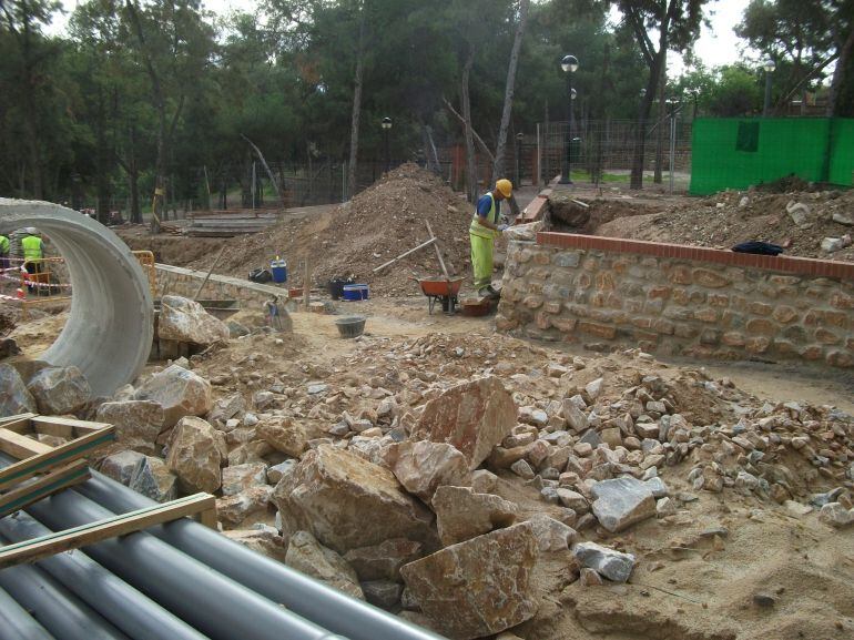Obras de construcción del Colector de Carrús