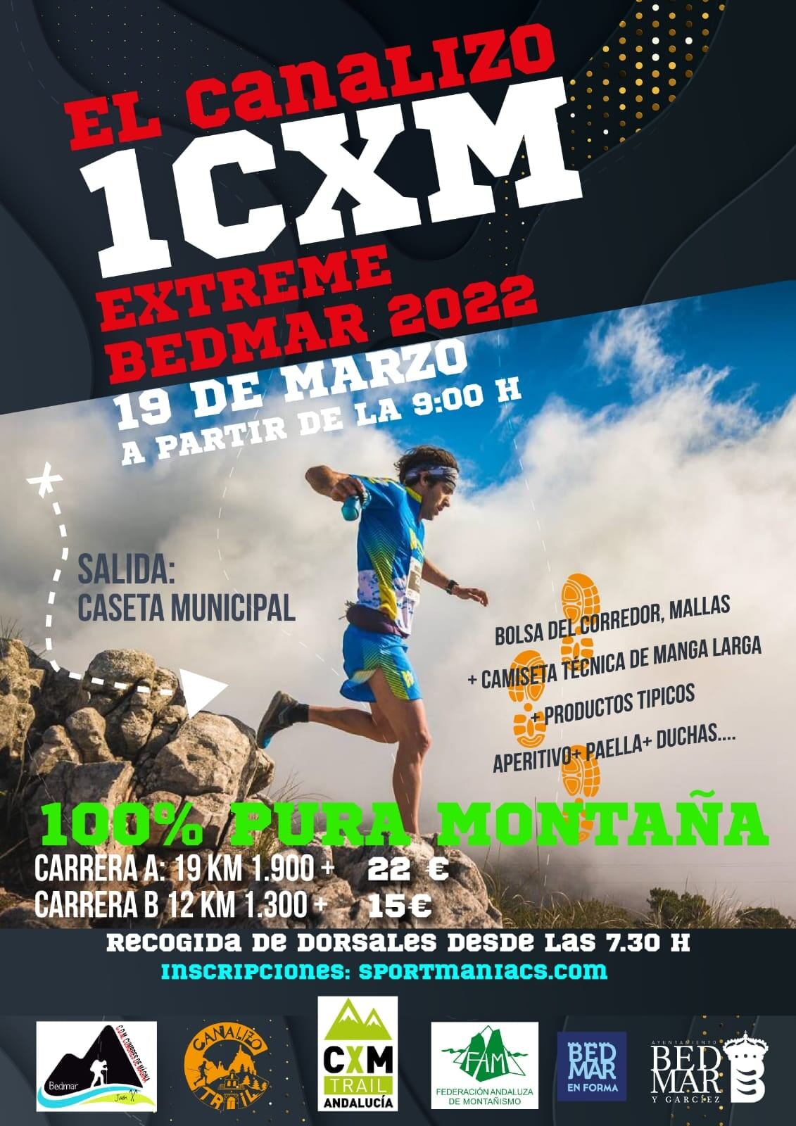 Cartel de la primera carrera 'El Canalizo' de Bedmar