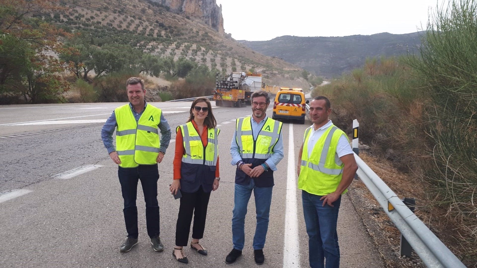 Visita a las obras de la A-401