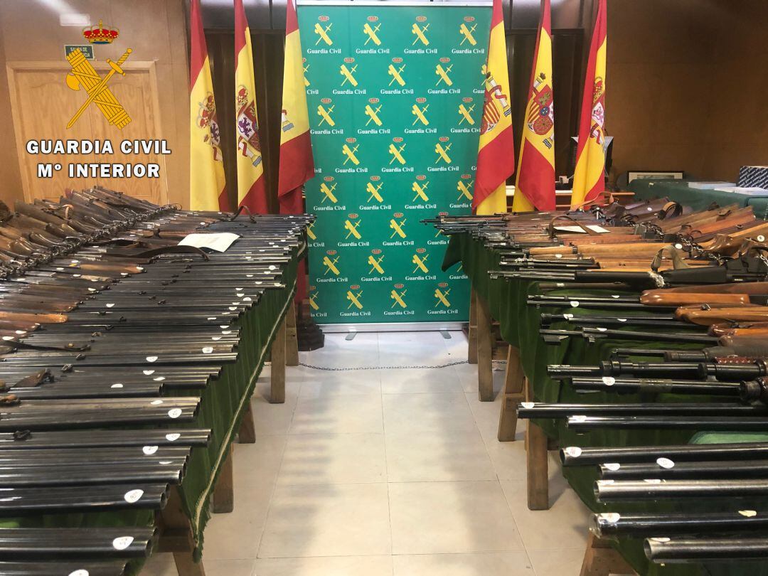 Las armas estarán expuestas en la Comandancia hasta el 25 de octubre