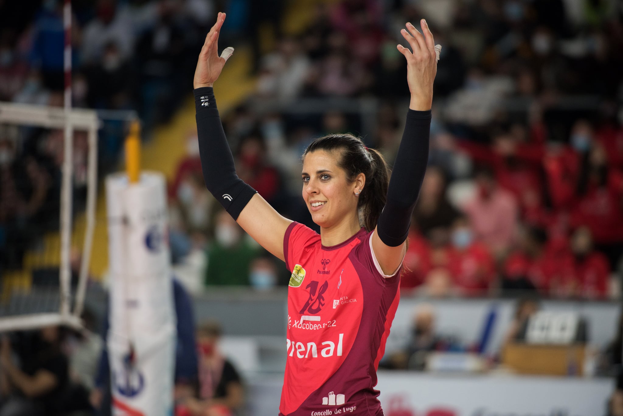Yael Castiglione durante un partido con el Arenal Emevé