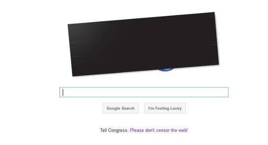 Google protesta contra la SOPA