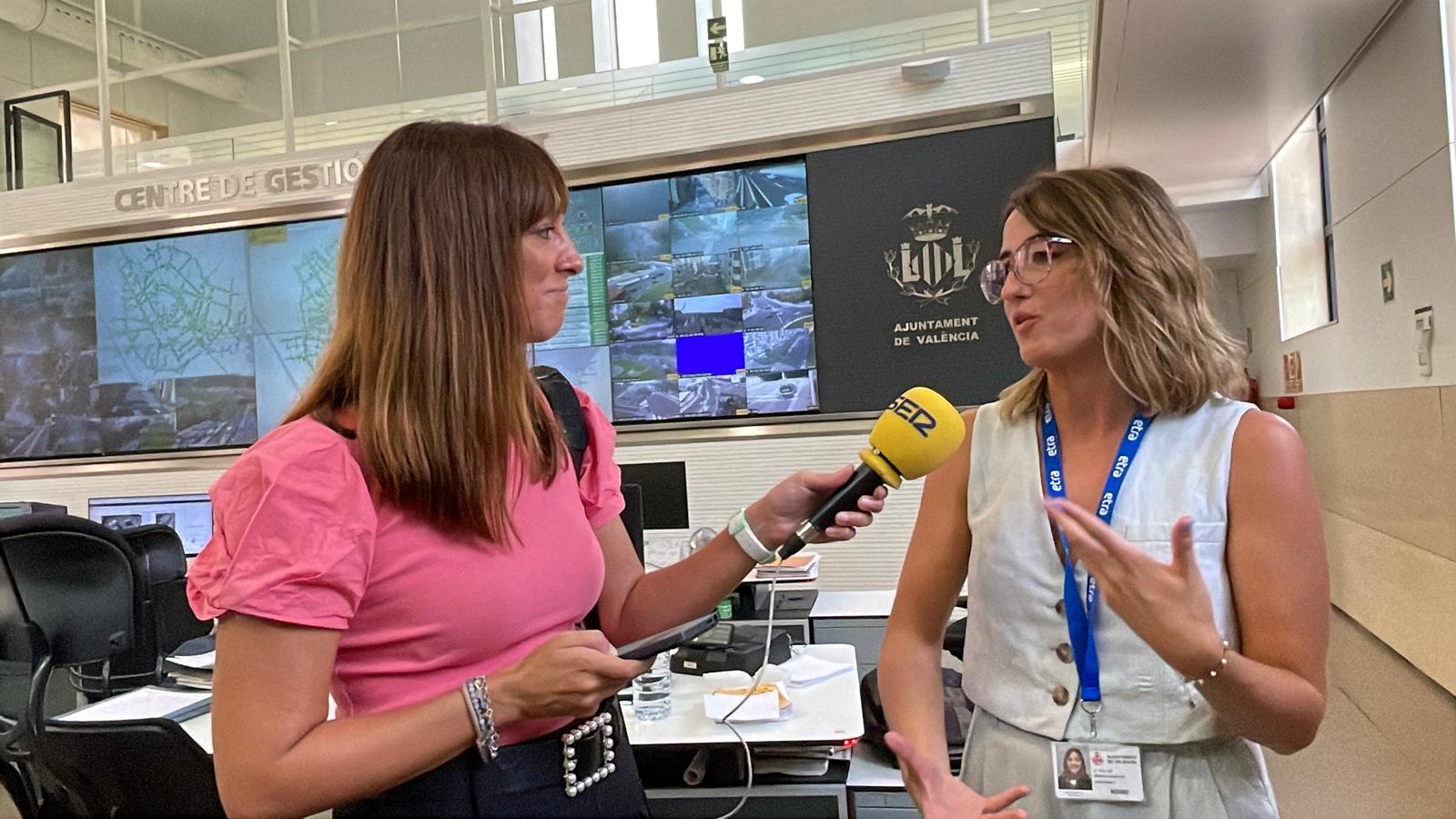 Mar Sanjuán, jefa de comunicación del centro de gestión de tráfico de València