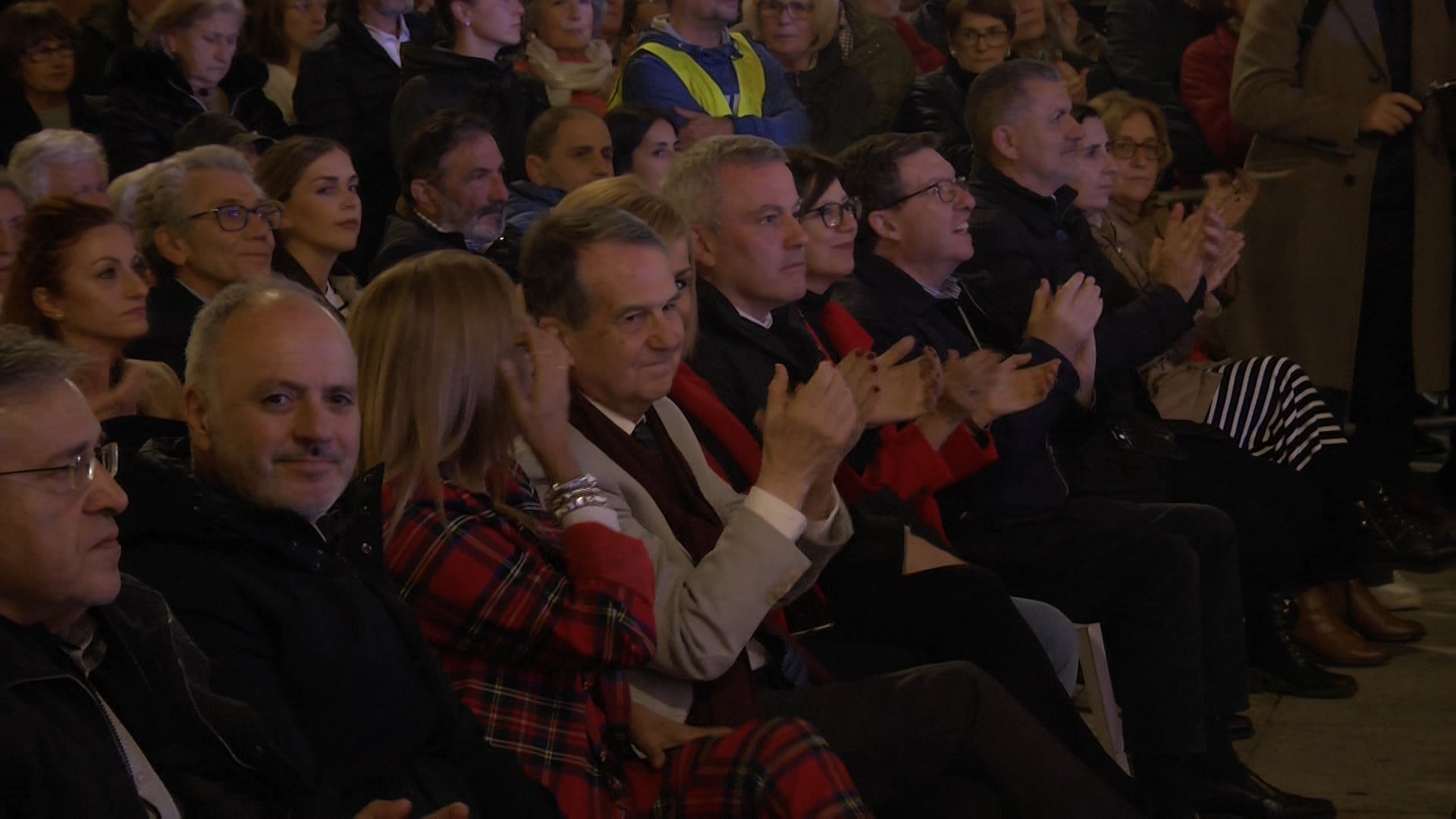 El alcalde durante el concierto.