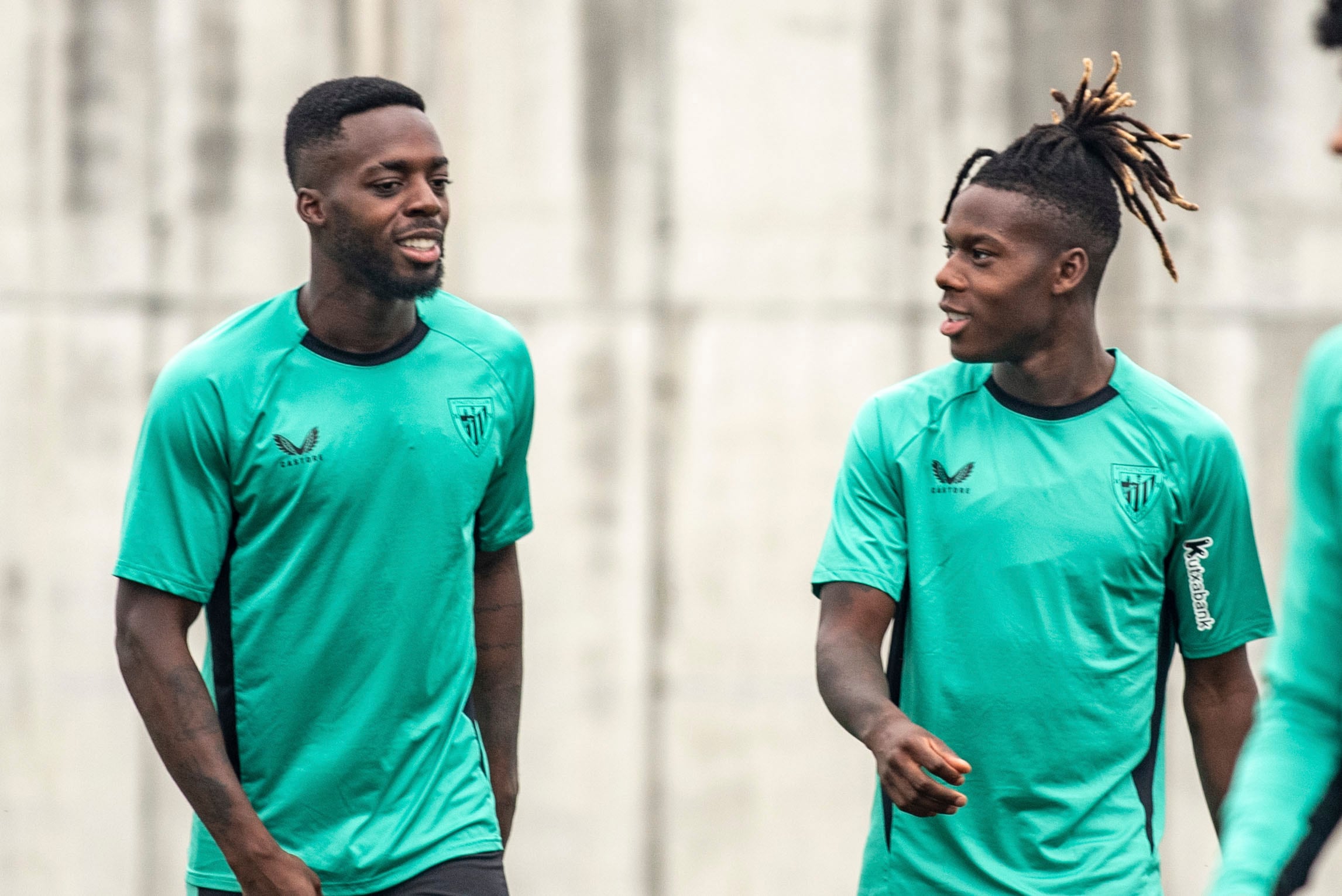 Los hermanos Williams en Lezama con el que el Athletic preparando el inicio de liga ante el Getafe