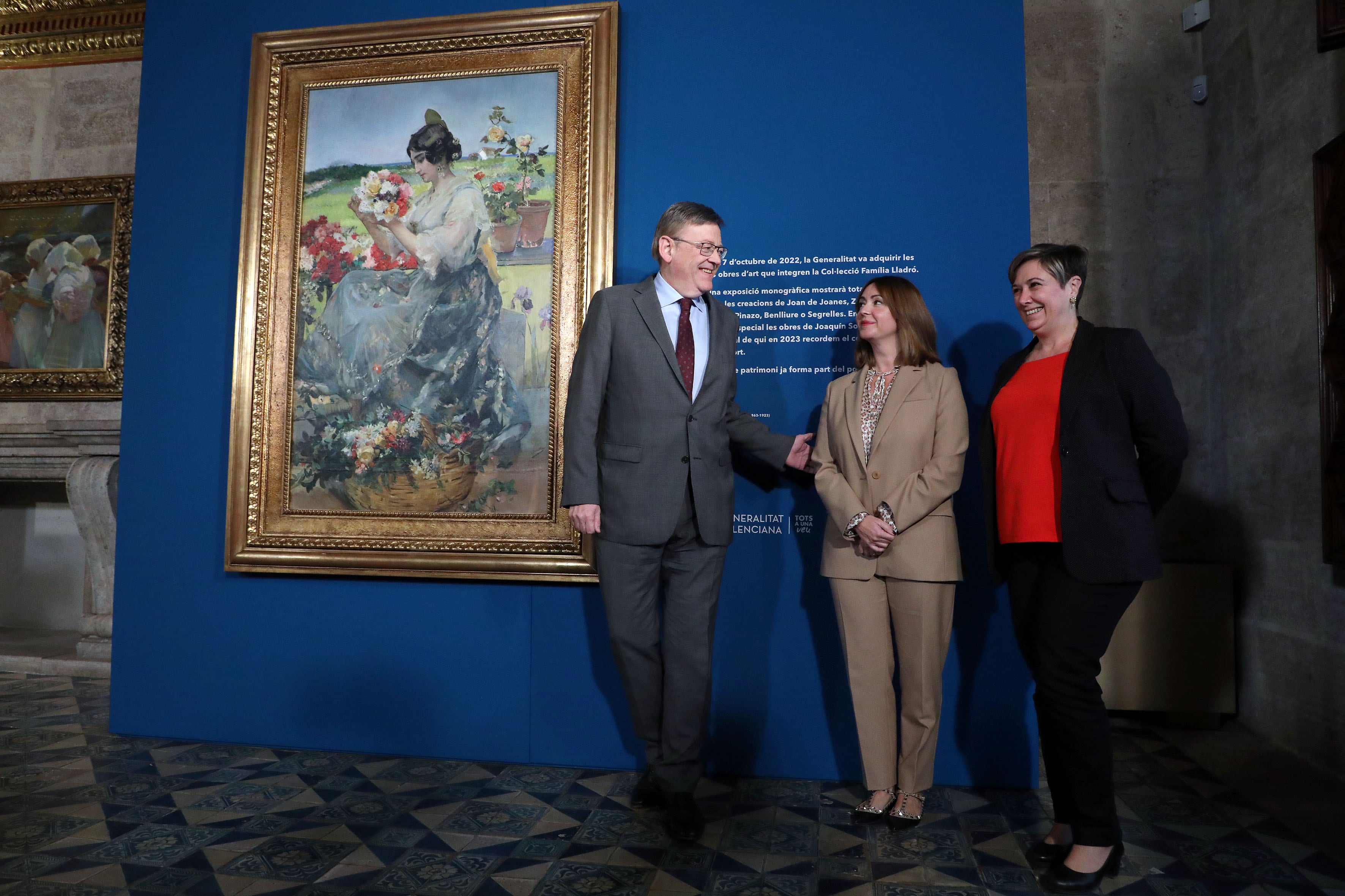 Formalización del acuerdo entre la familia Lladró y la Generalitat, hoy en el Palau.