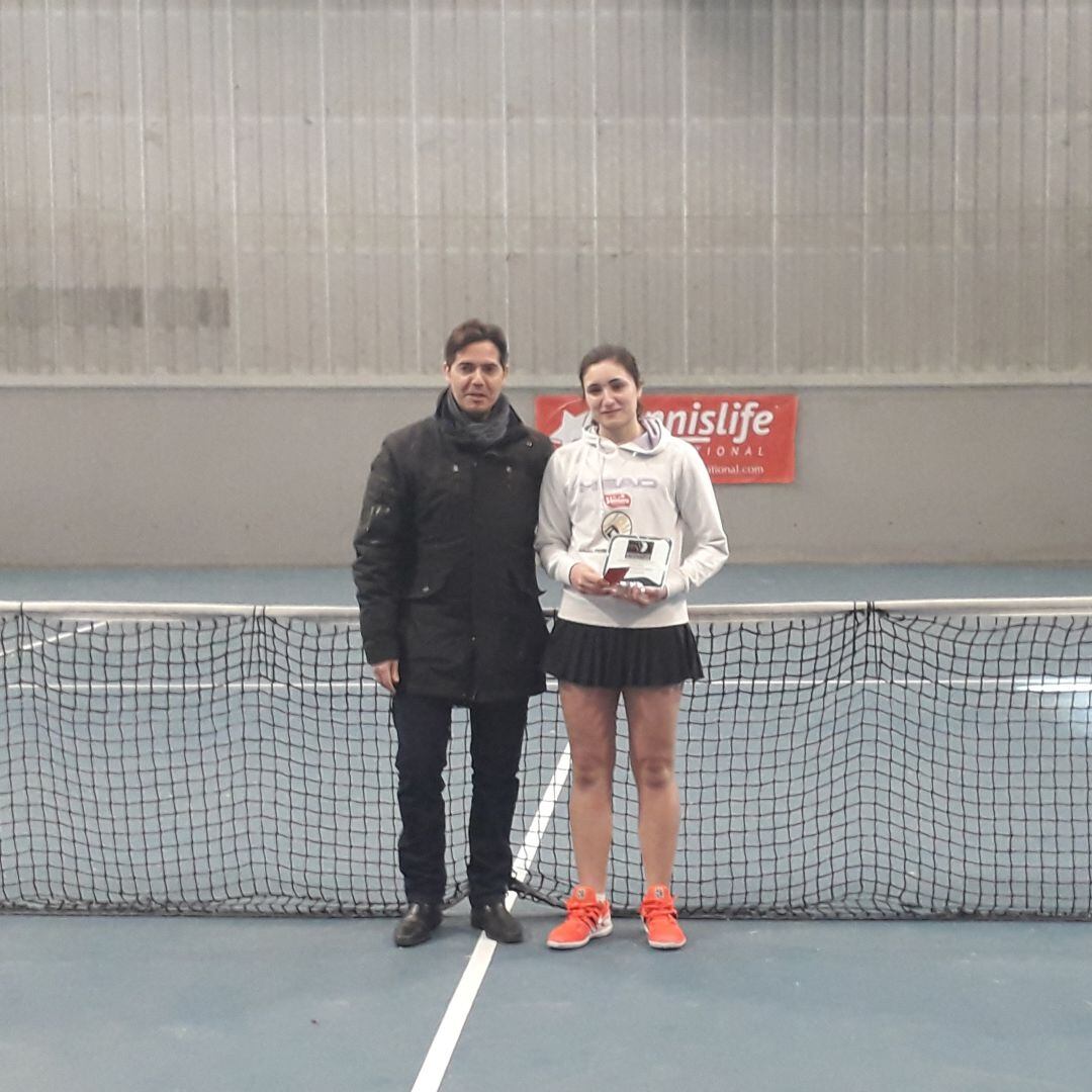 Alba Samaniego Melero, tras proclamarse campeona