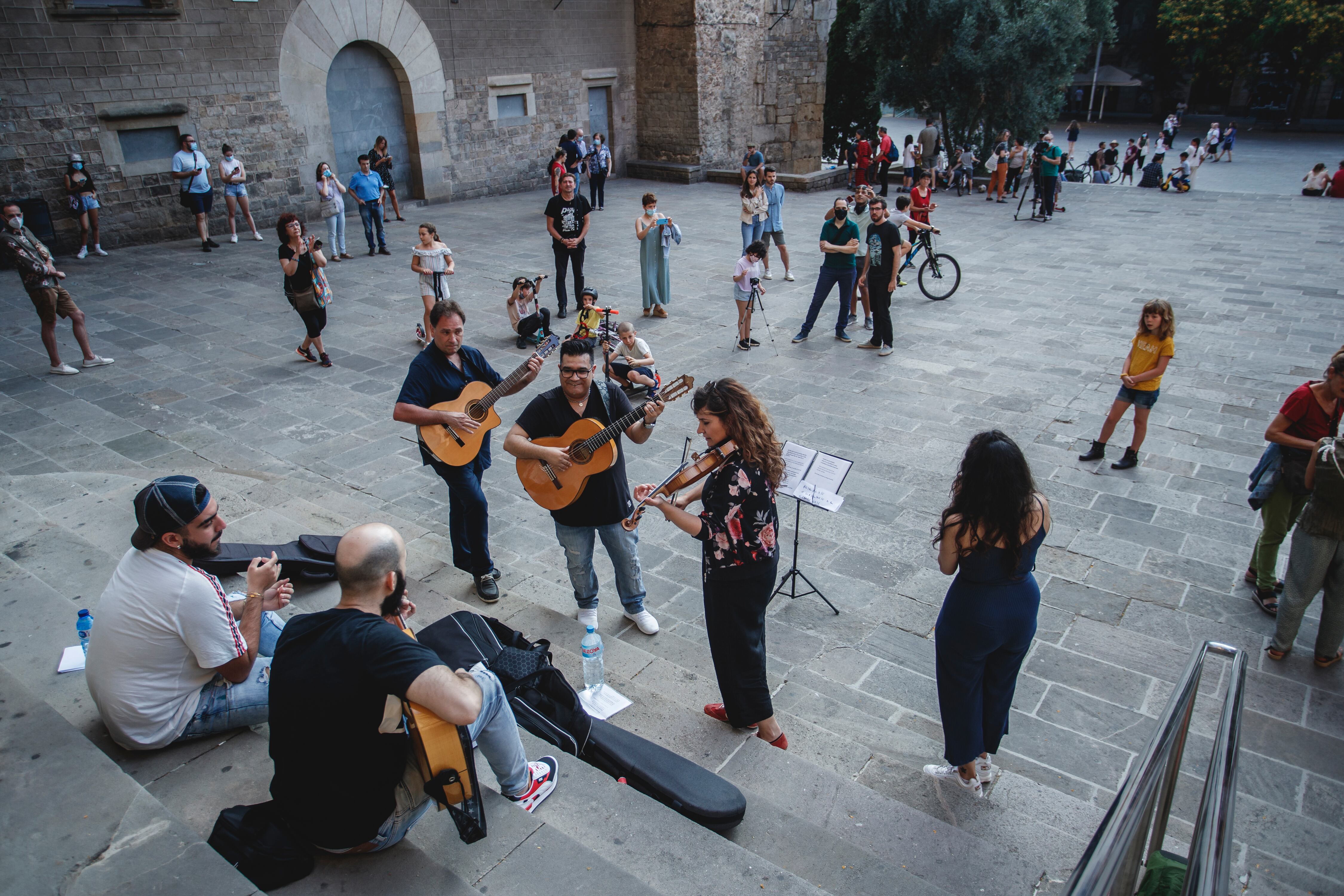 El grup de rumba &#039;Sabor de Gracia&#039; a Barcelona