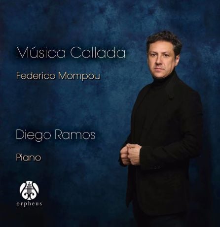 Portada del disco Música Callada, la obra de Federico Mompou interpretada por Diego Ramos.