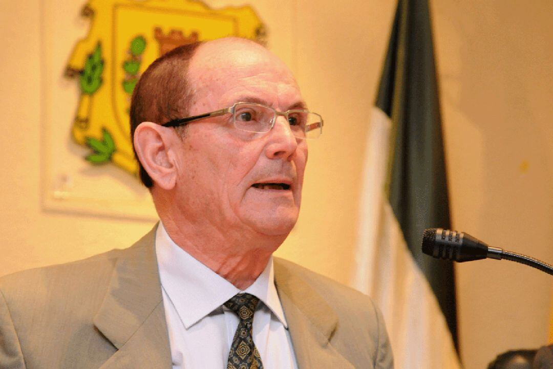 Miguel Domínguez Conejo durante una de sus intervenciones en el Ayuntamiento de Los Barrios.