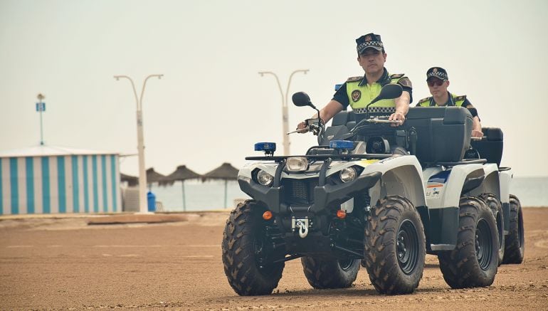 Quads para la Policía Local que patrulla las playas de Valencia