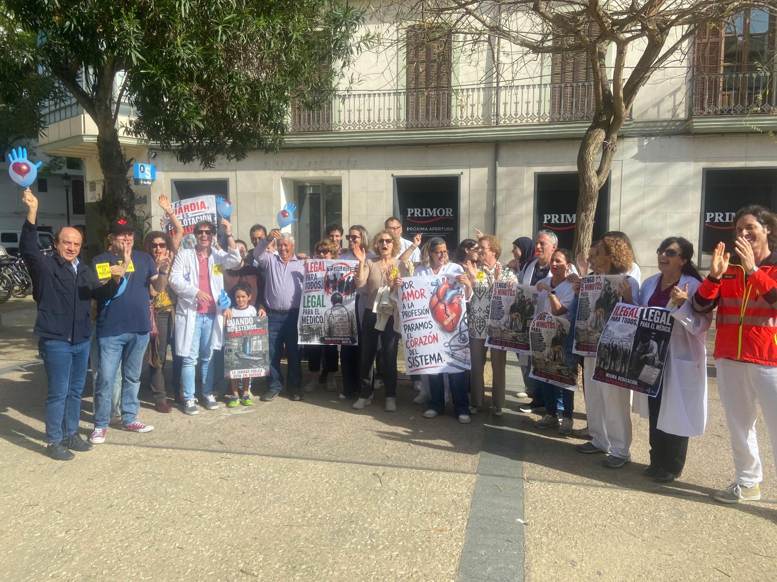 Imagen de la concentración de este miércoles