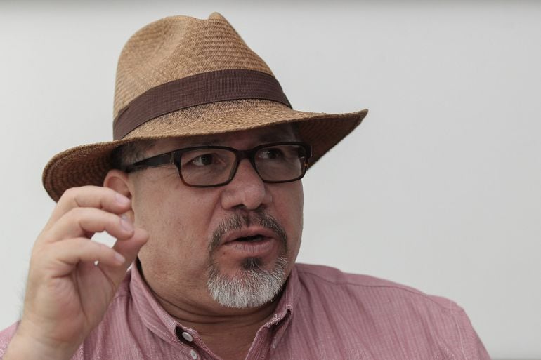 Javier Valdez durante una entrevista con Efe en Ciudad de México 