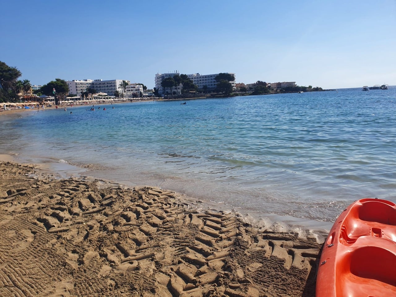 Imagen de la playa facilitada por el Ayuntamiento de SantaEulària