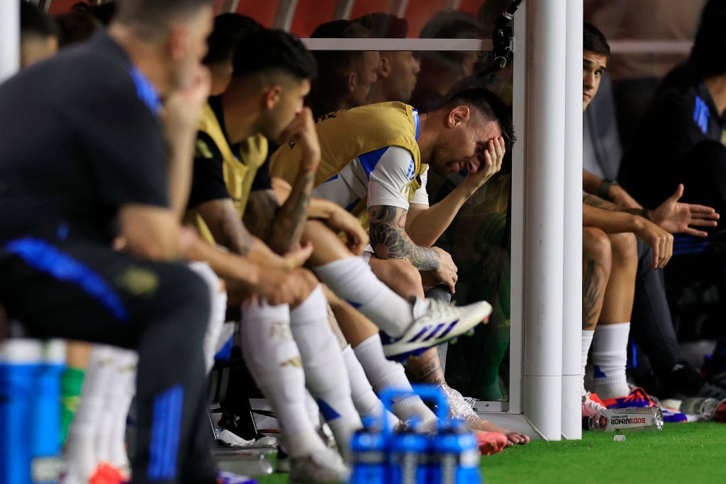 Las lágrimas de Messi tras lesionarse en la que puede ser su última participación en la Copa América.