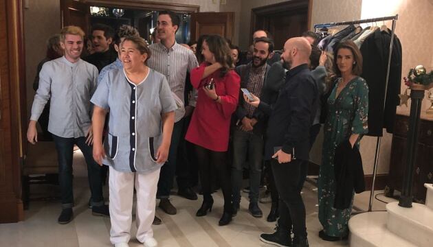 La llegada de los periodistas a casa de María Teresa Campos