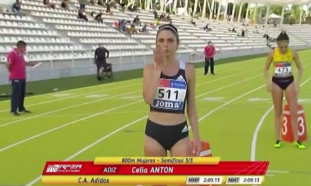 Celia Antón durante una de las presentaciones del Campeonato.