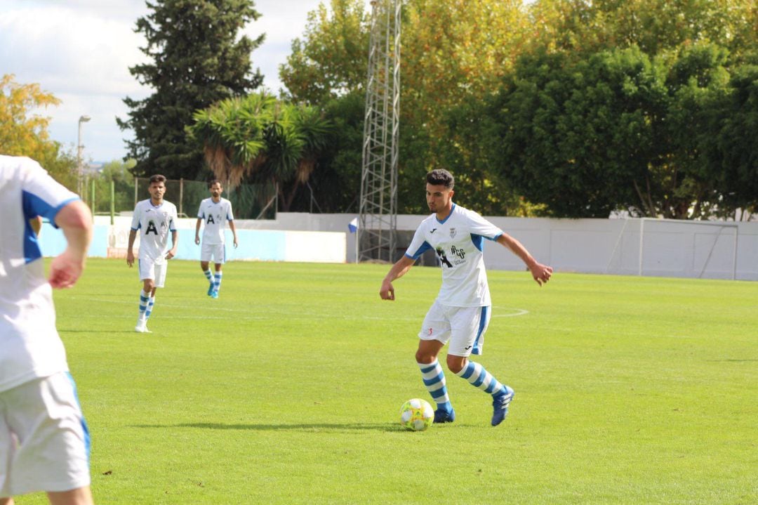 José Alvarado durante un partido esta temporada con el Arcos CF 