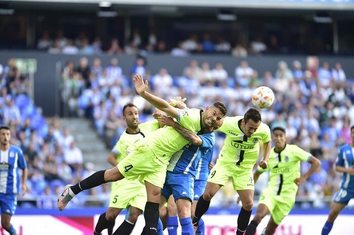 Un lance del partido en Riazor
