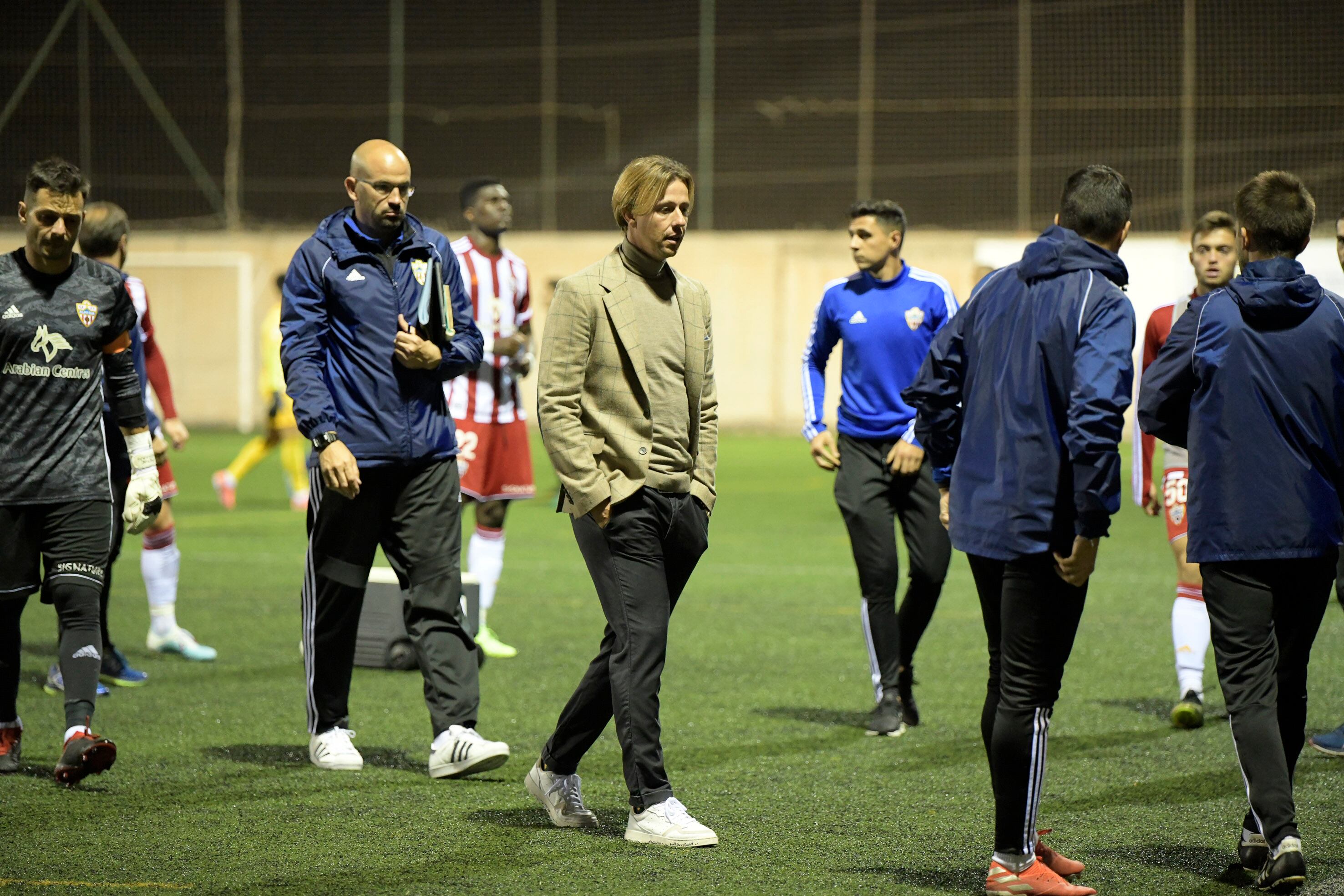 Guti, el día que fue eliminado el Almería por el Tamaraceite en 2019.