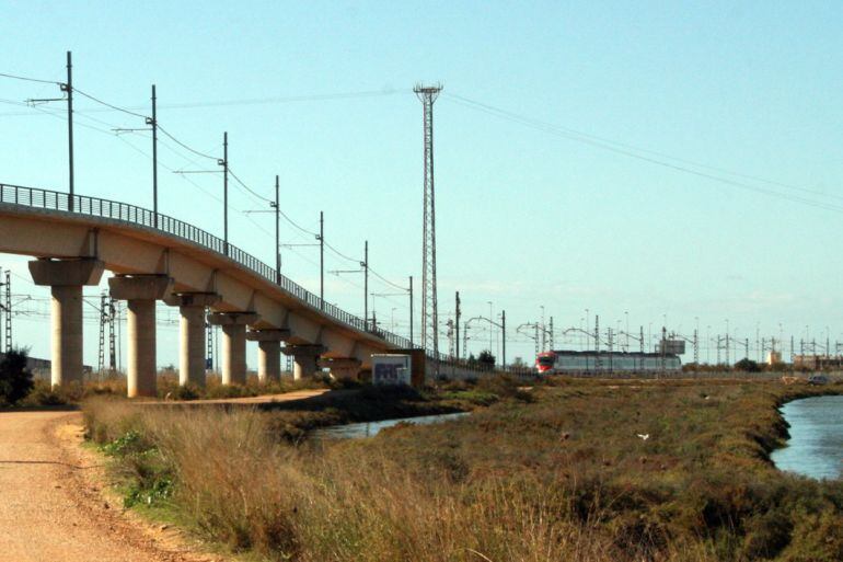 Imagen de un &quot;salto del Carnero&quot; que puede ser similar al que Fomento propone para Palencia en el proyecto de Alta Velocidad a Alar del Rey