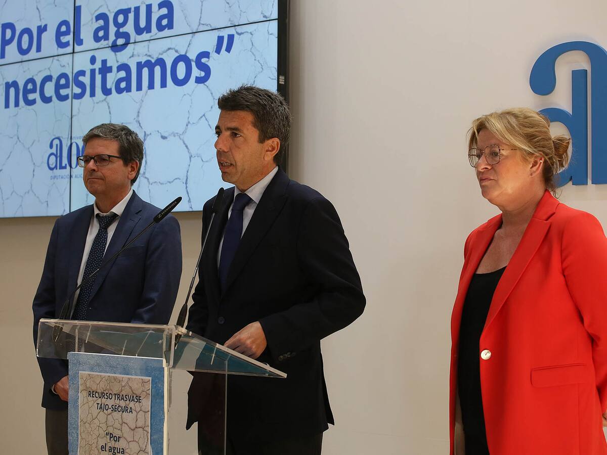 La Diputación de Alicante pedirá al Supremo que se suspenda el caudal ecológico del Tajo desde su primer incremento