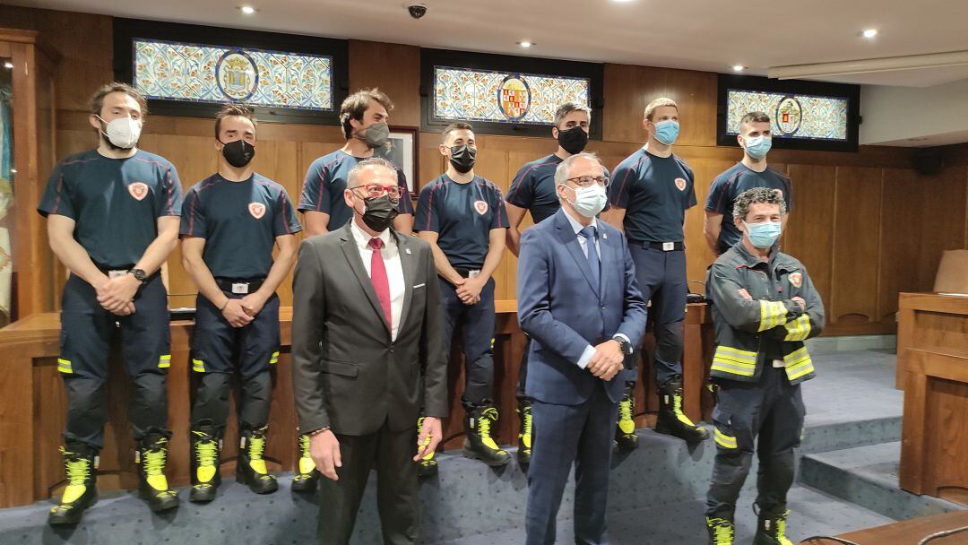 Acto de toma de posesión de los nuevos bomberos de Ponferrada