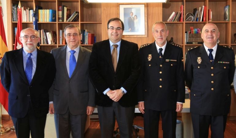 Florentino Marín junto al exalcalde de Leganés, Santiago Llorente