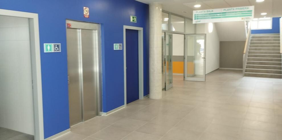 Dependencias del nuevo centro de salud de Barbastro. Foto: DGA