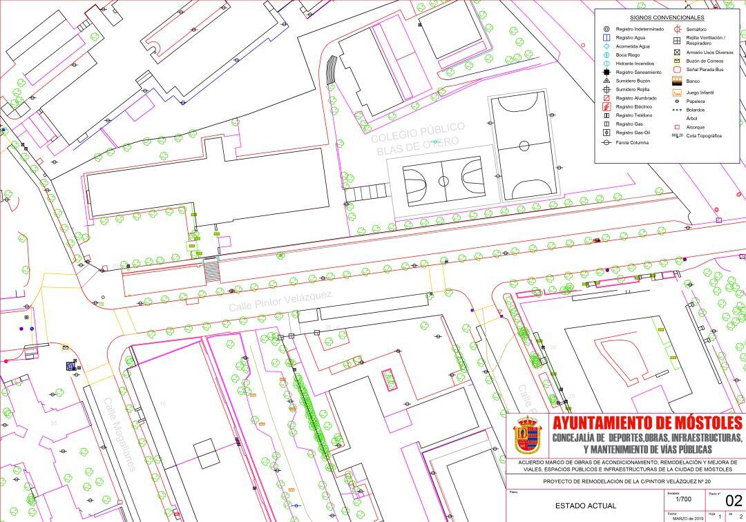 Obras de acondicionamiento de la calle Velázquez
