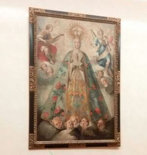 Cuadro de la Virgen de la Asunción que ha sido sustituido