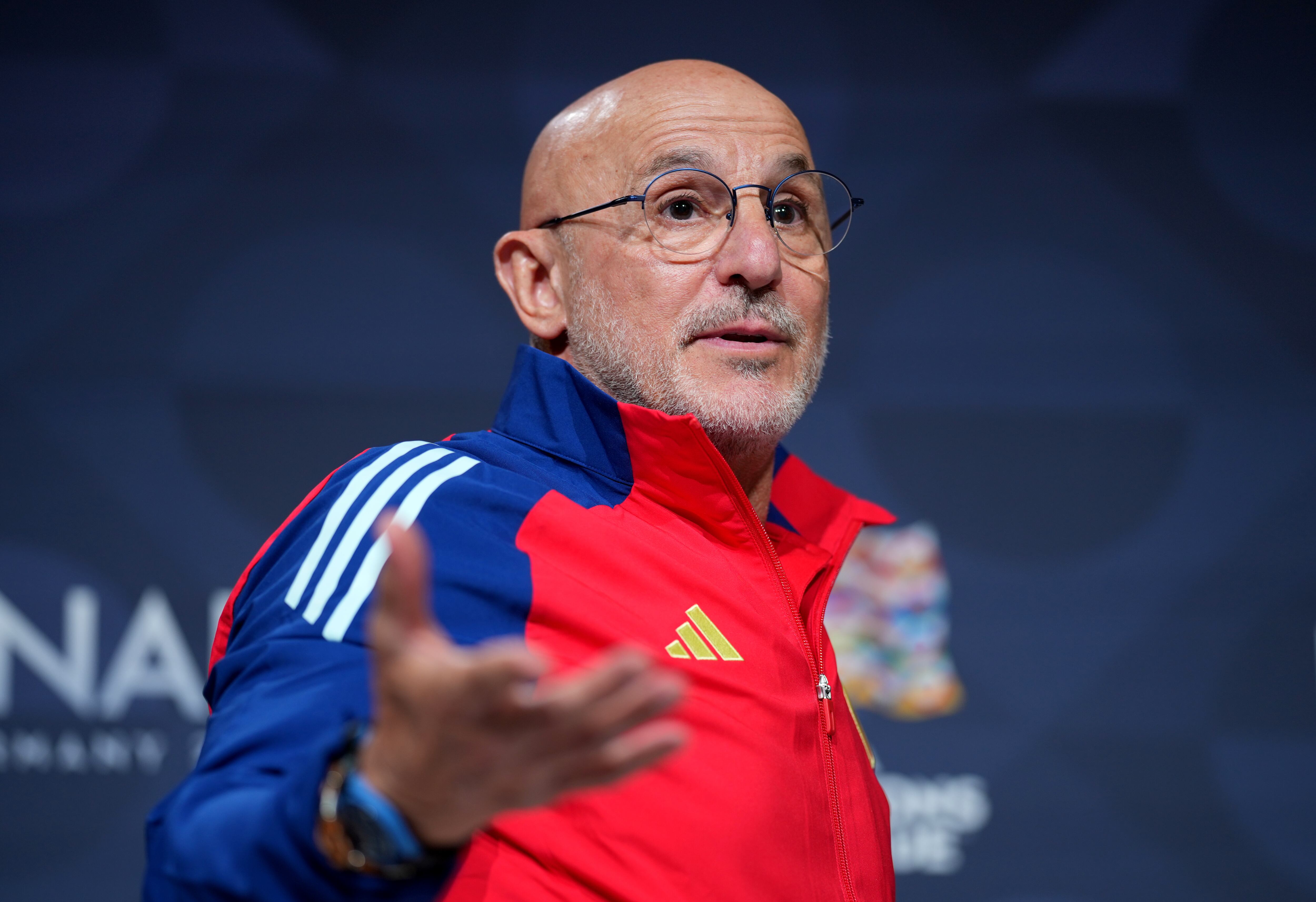 Luis de la Fuente, seleccionador de España, en la rueda de prensa previa a la final de la Nations League 2025 ante Portugal. (Foto: Pau Barrena/UEFA)