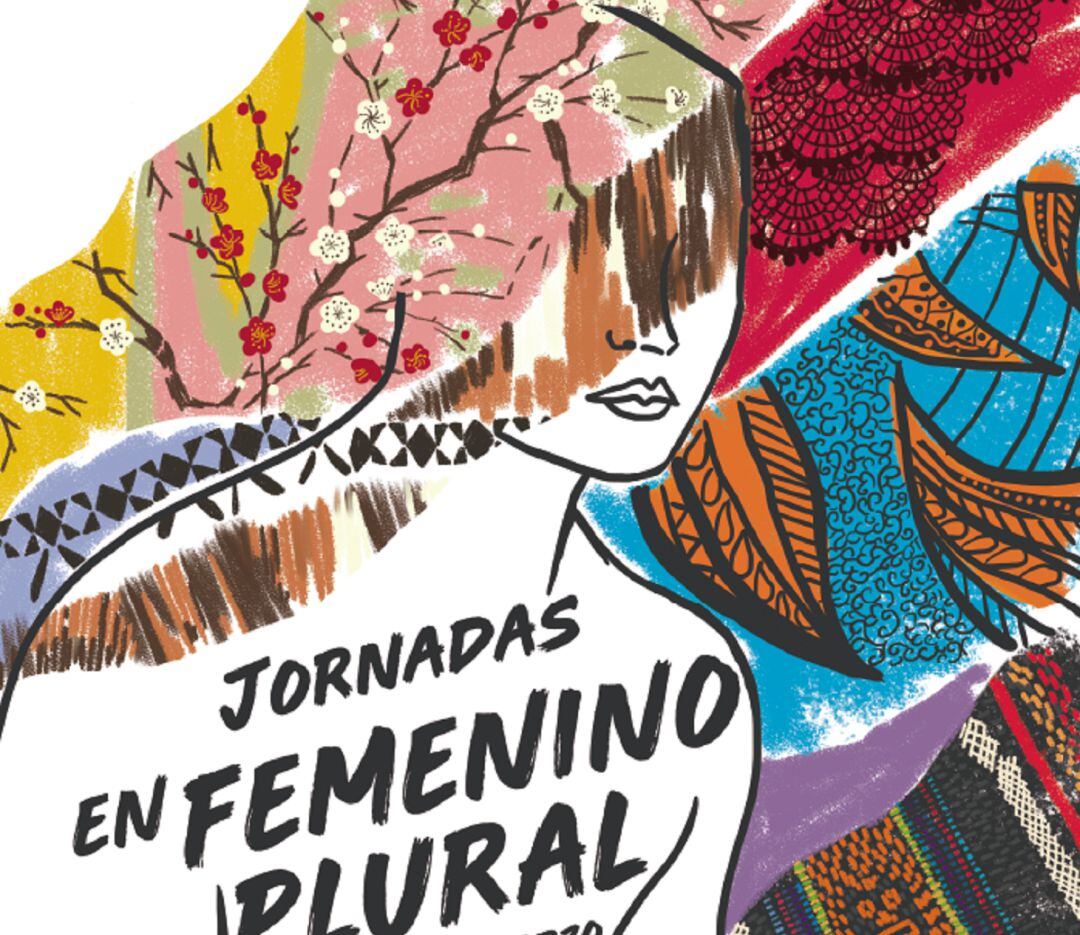 Cartel de las jornadas &#039;En femenino plural&#039;.