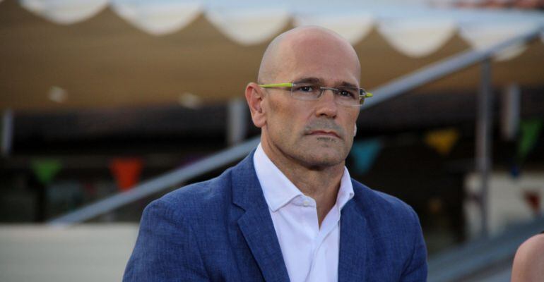 Raül Romeva, el dia de la presentació de la llista conjunta
