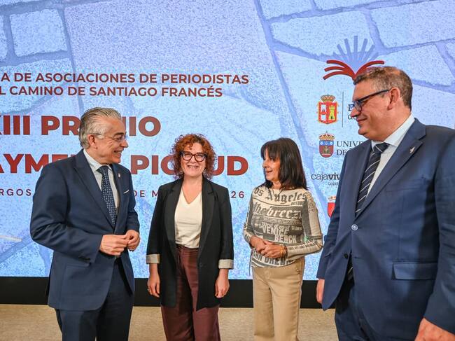 Presentación del XIII Premio Aymeric Picaud, concedido por la Liga de Asociaciones de Periodistas del Camino de Santiago, que se entregará el 23 de mayo en la UBU