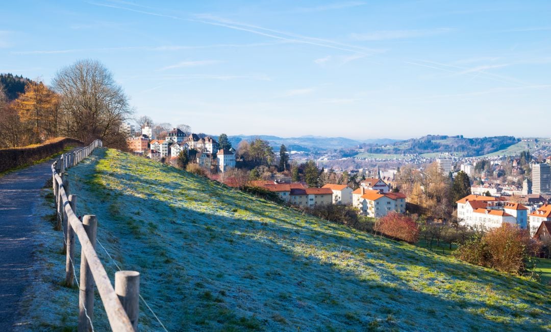 St, Gallen, Switzerland, View of the City from the Dreilinden Recreational Area